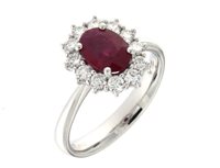 Anello Mirco Visconti Donna in Oro bianco Rubino 0.41 Ct Z681/B30R - Z681/B30R-14
